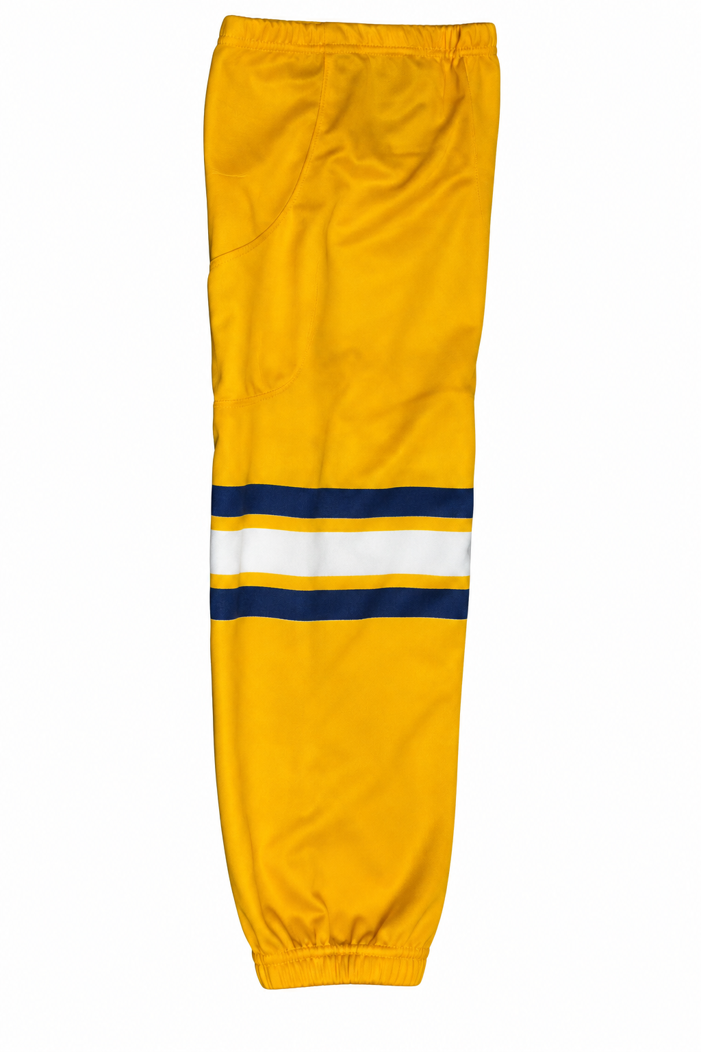 Yellow Socks with team stripes